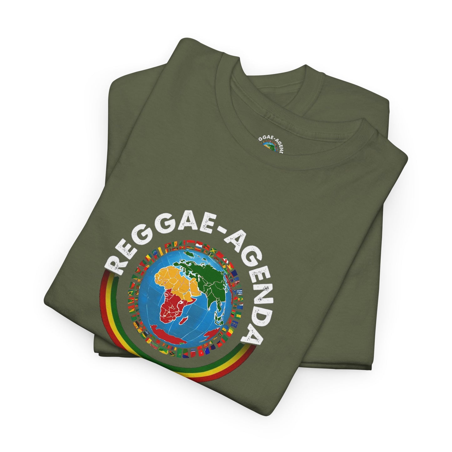 Reggae Agenda T-Shirt — Rasta Globe Graphic Tee