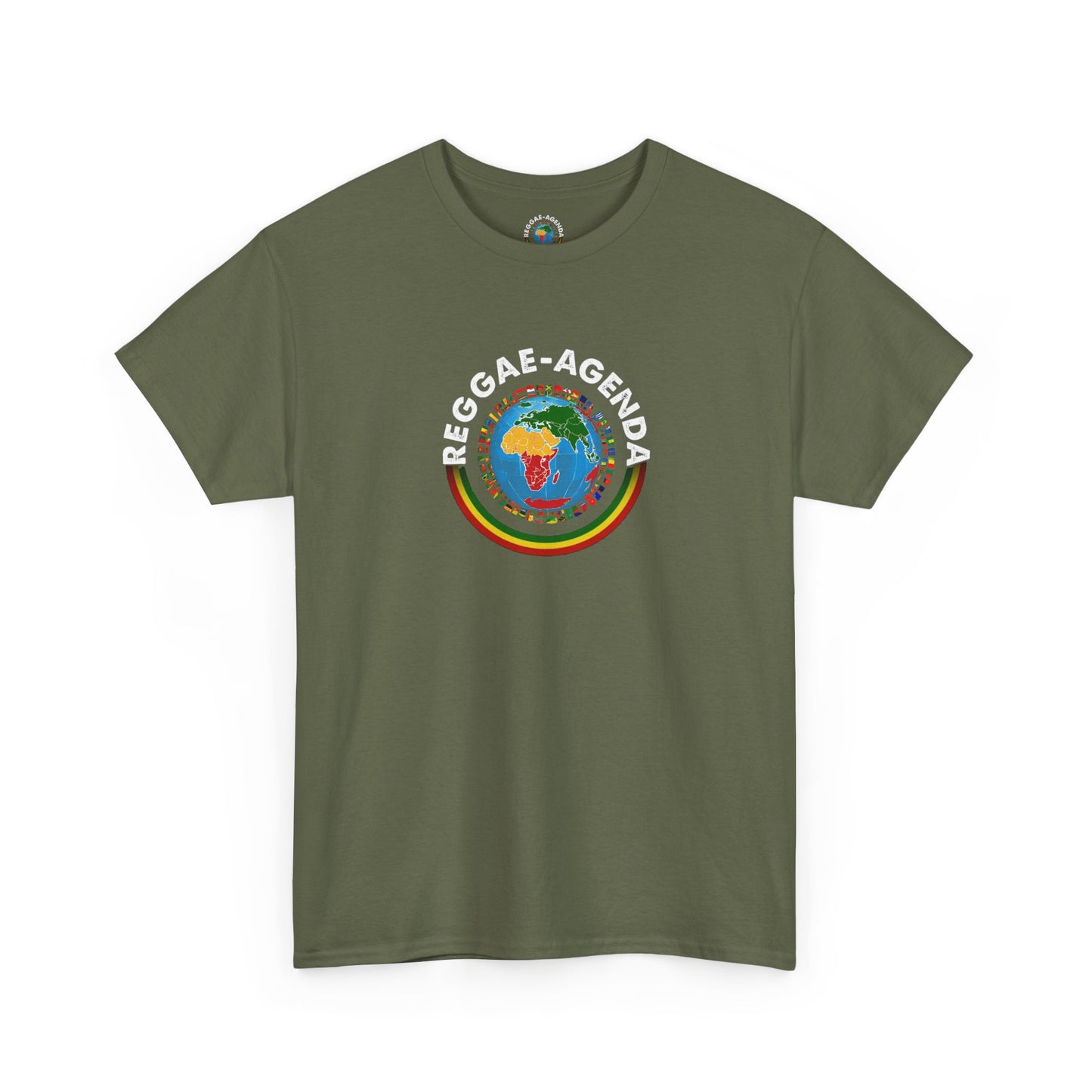Reggae Agenda T-Shirt — Rasta Globe Graphic Tee