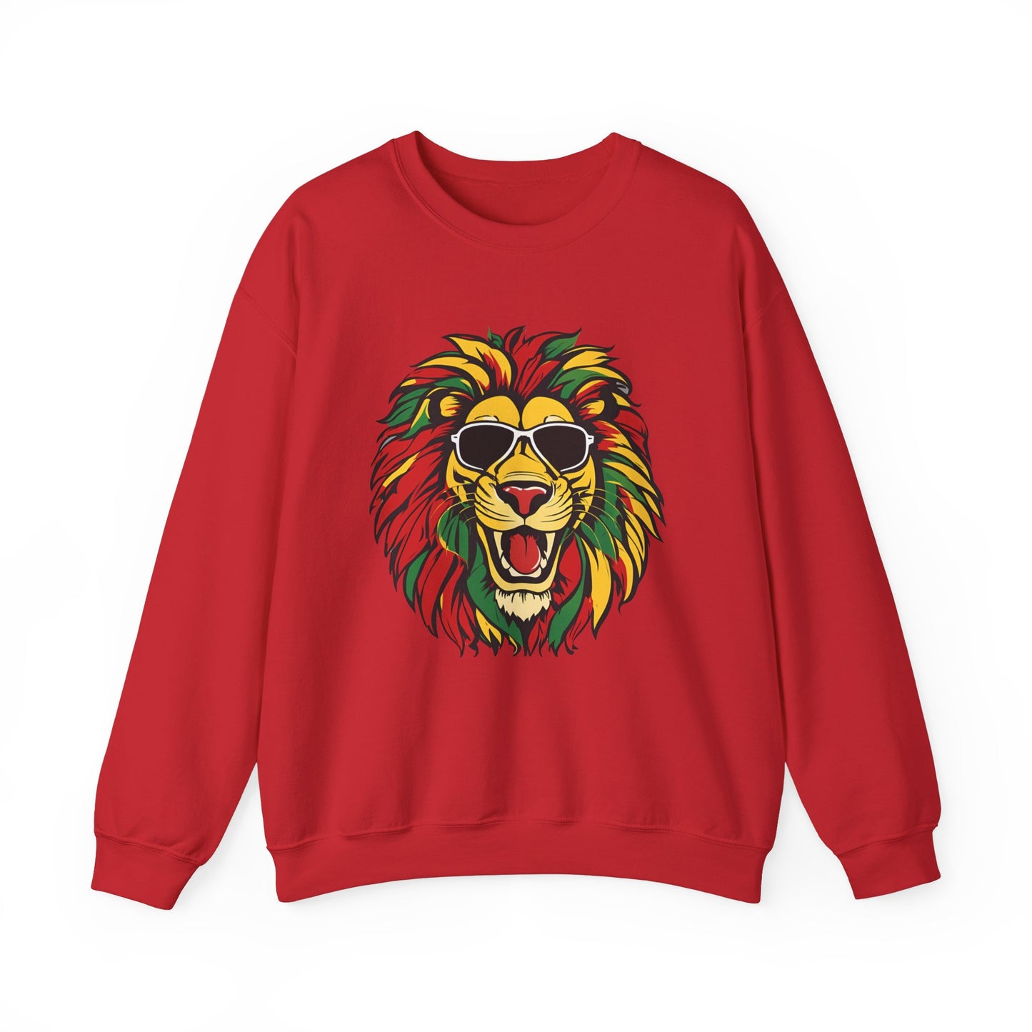 Reggae Lion 02 - Unisex Heavy Blend™ Crewneck Sweatshirt