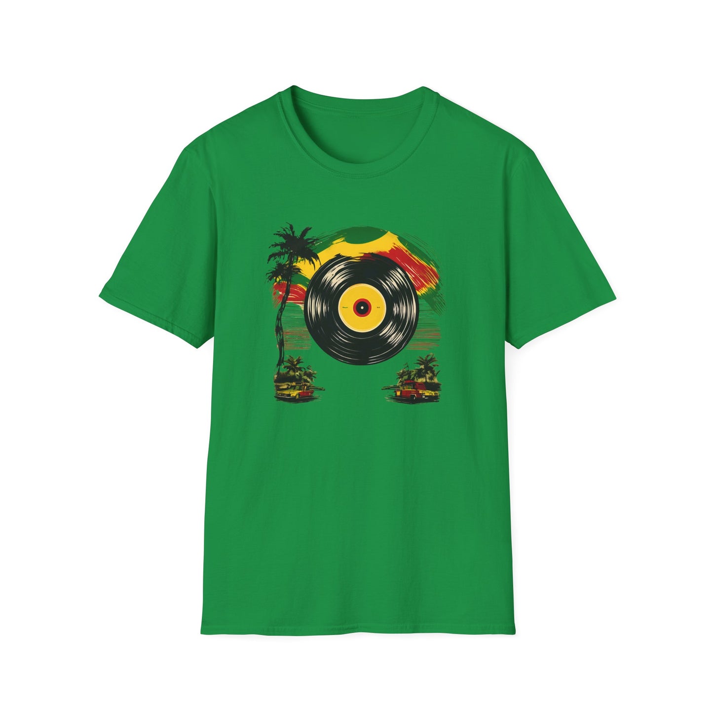 Retro Vinyl Reggae T-Shirt | Unisex Softstyle