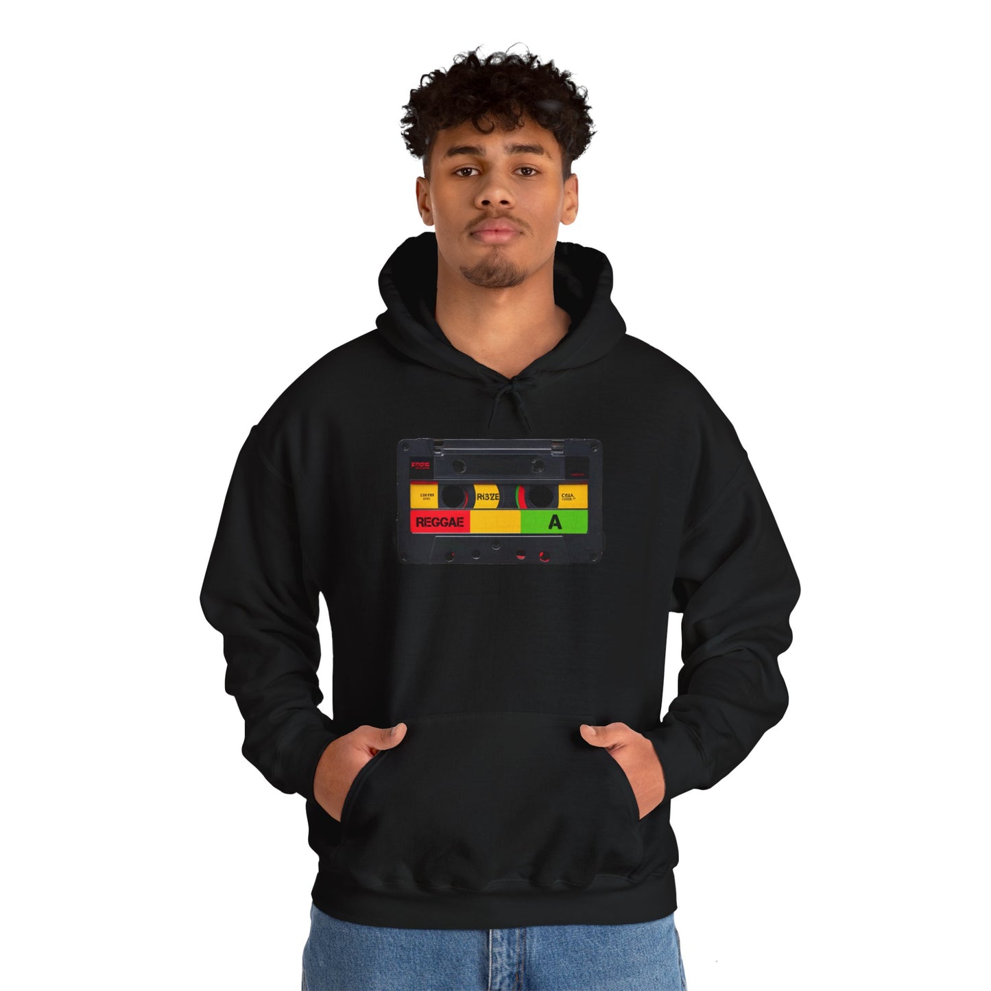 Reggae Cassette Hooded Sweatshirt | Unisex Heavy Blend™