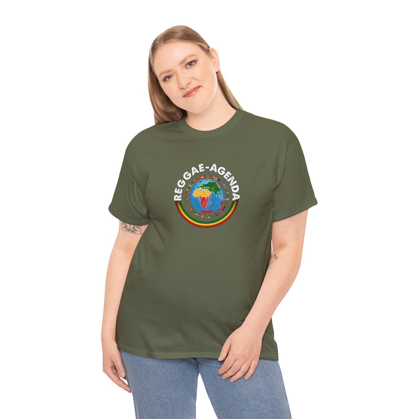 Reggae Agenda T-Shirt — Rasta Globe Graphic Tee