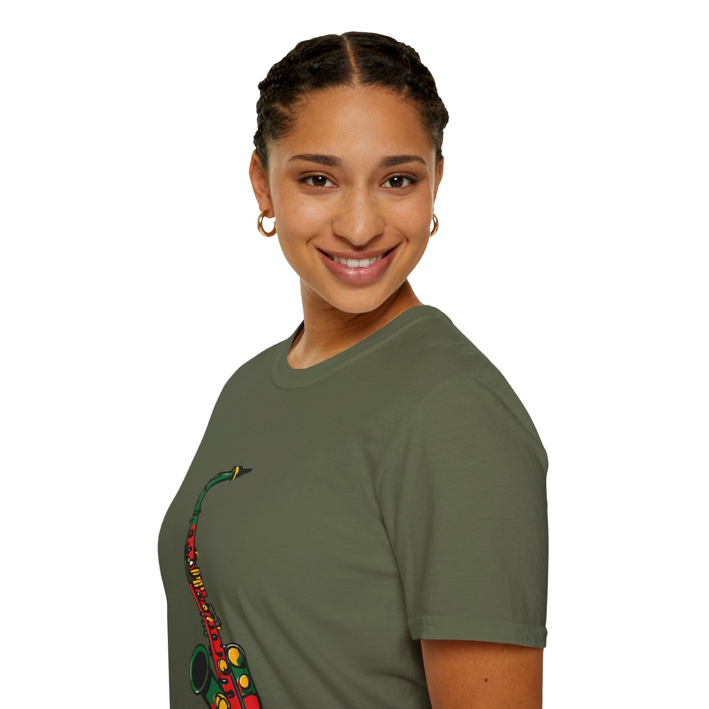 Reggae Saxophone T-Shirt | Unisex Softstyle