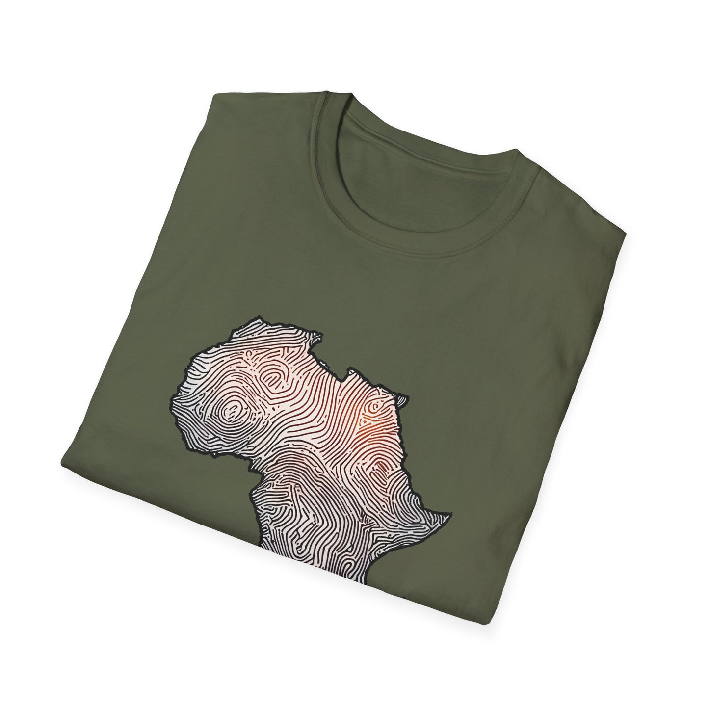 T-Shirt Fingerprint Africa | Unisex Softstyle