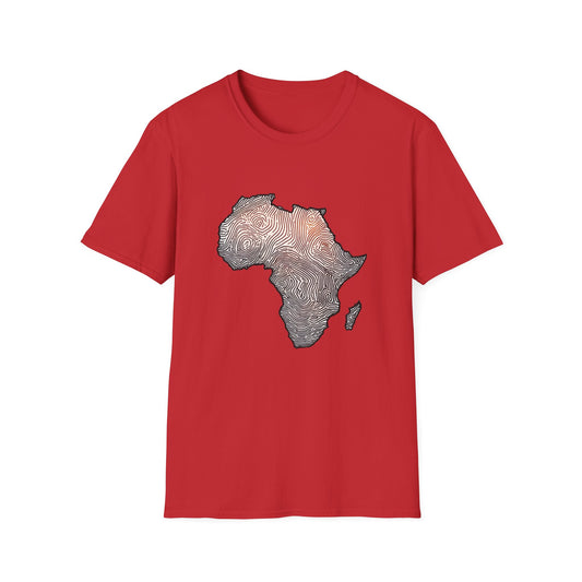 T-Shirt Fingerprint Africa | Unisex Softstyle