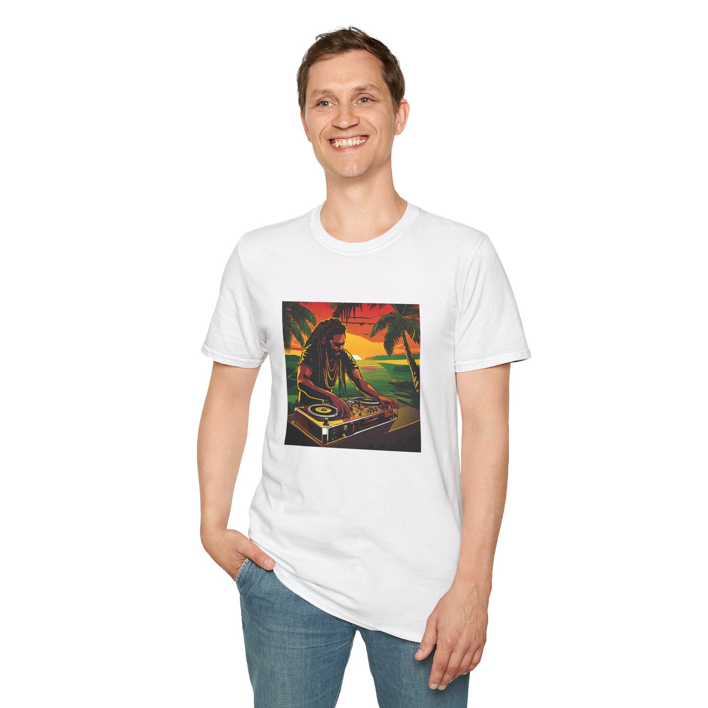 Reggae DJ Beach Unisex T-Shirt