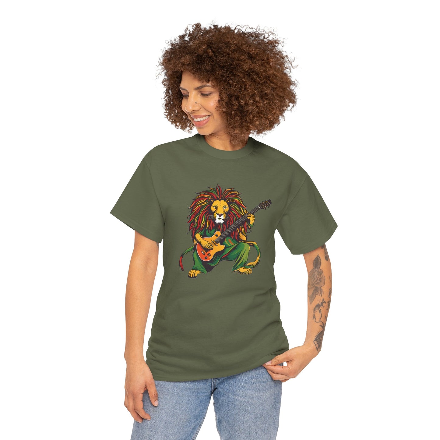 Reggae Lion Guitar - Lion Classic T-Shirt