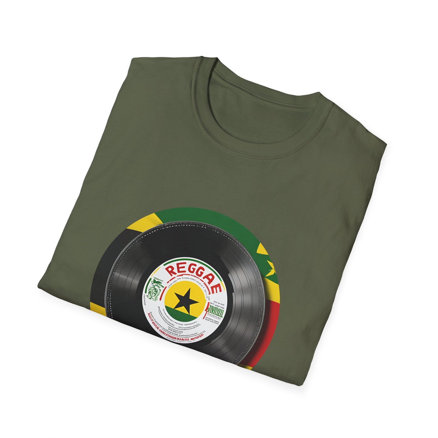 Red Yellow Green Vinyl T-Shirt | Unisex Softstyle