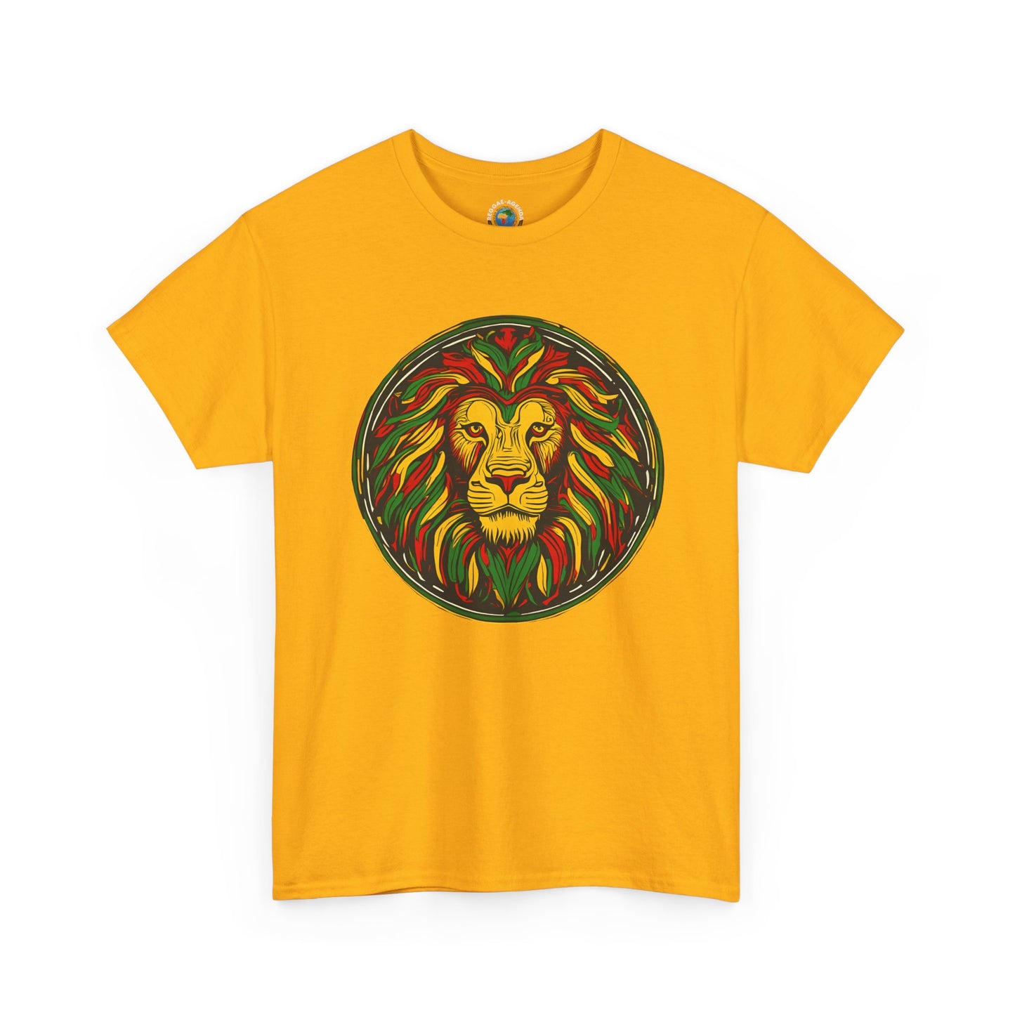 Lion Rasta Graphic T‑Shirt — Reggae Lion Circle Design