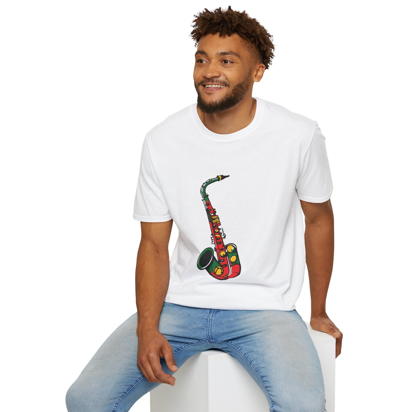 Reggae Saxophone T-Shirt | Unisex Softstyle