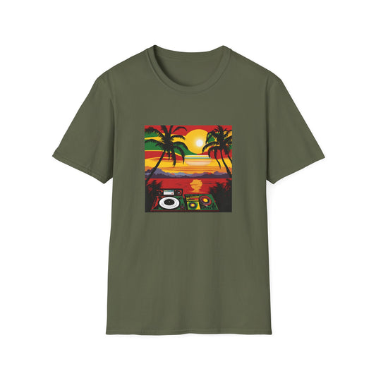 Reggae Beach T-Shirt | Unisex Softstyle