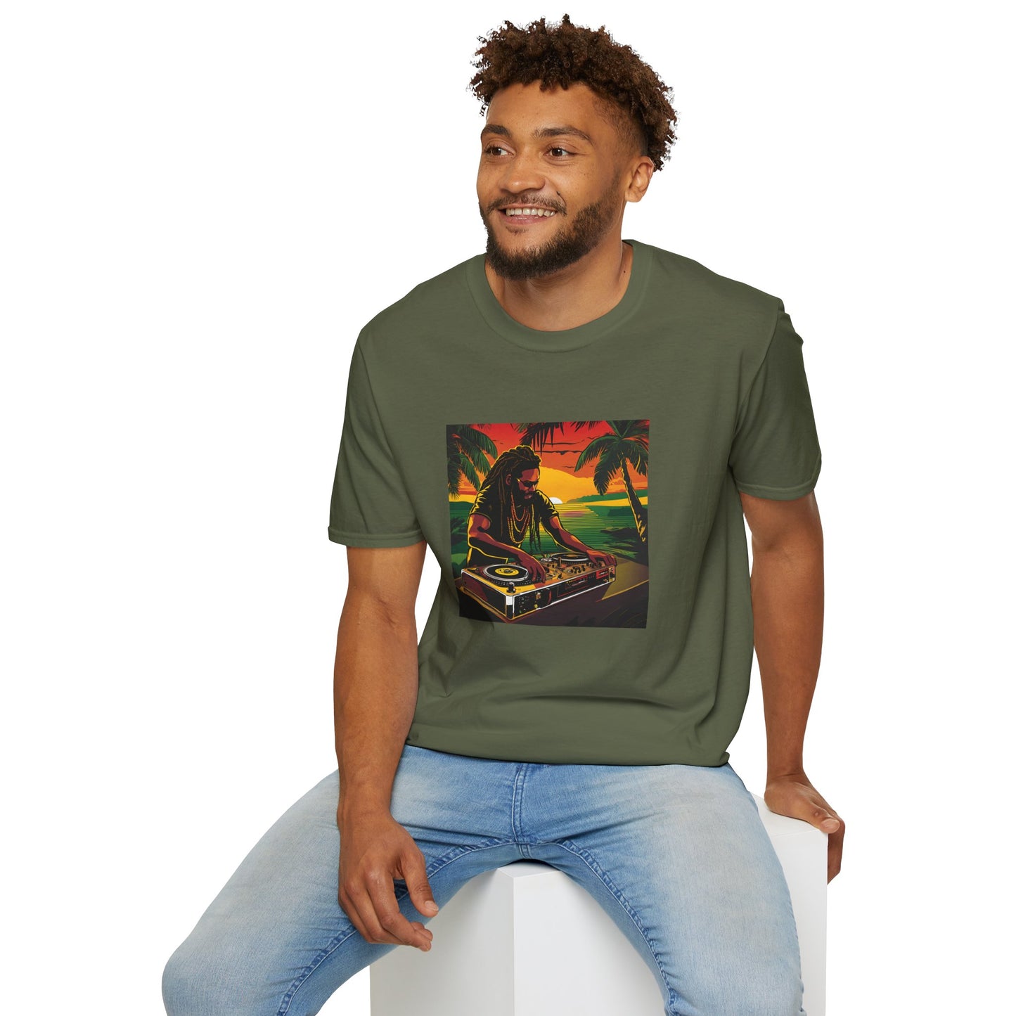 Reggae DJ Beach Unisex T-Shirt