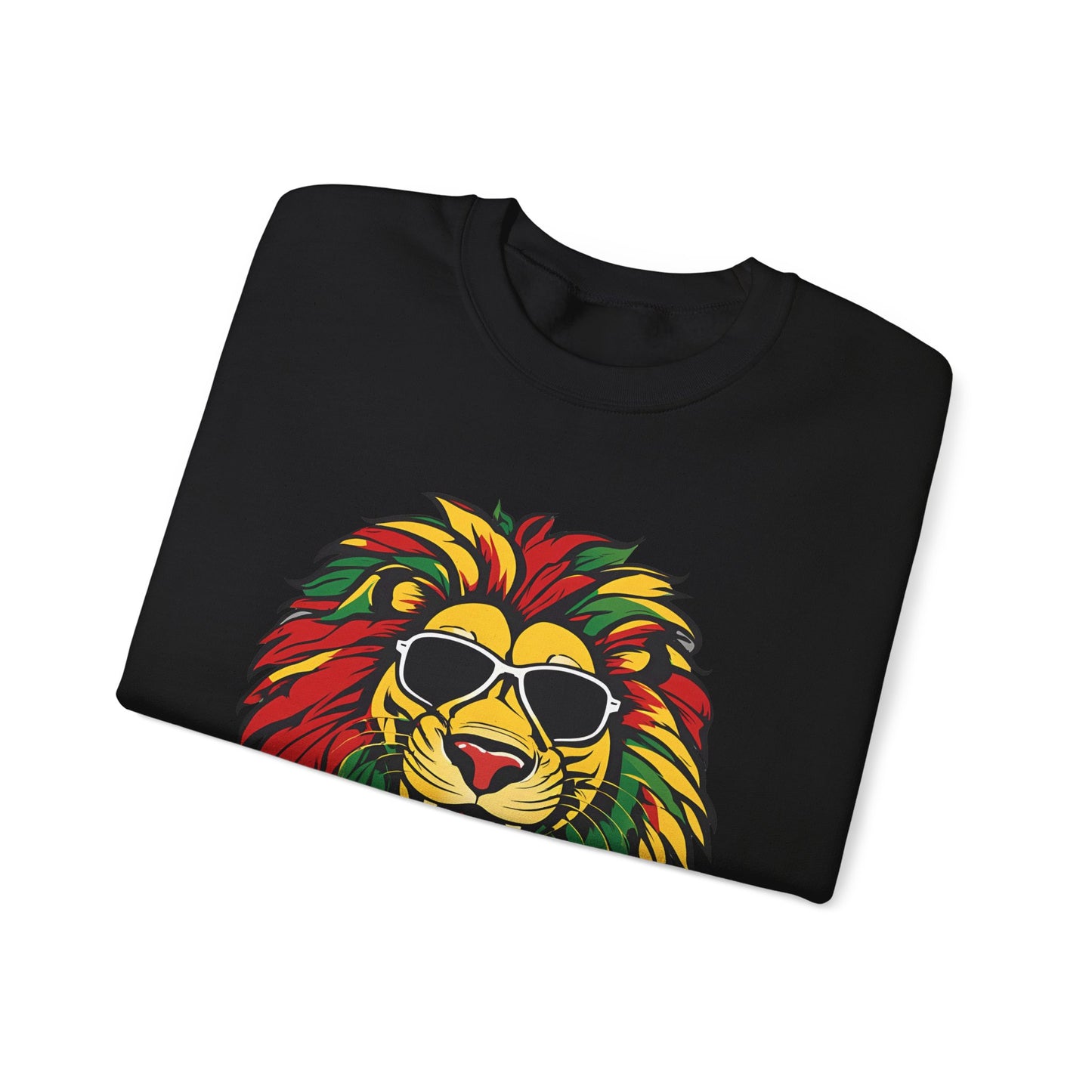 Reggae Lion 02 - Unisex Heavy Blend™ Crewneck Sweatshirt