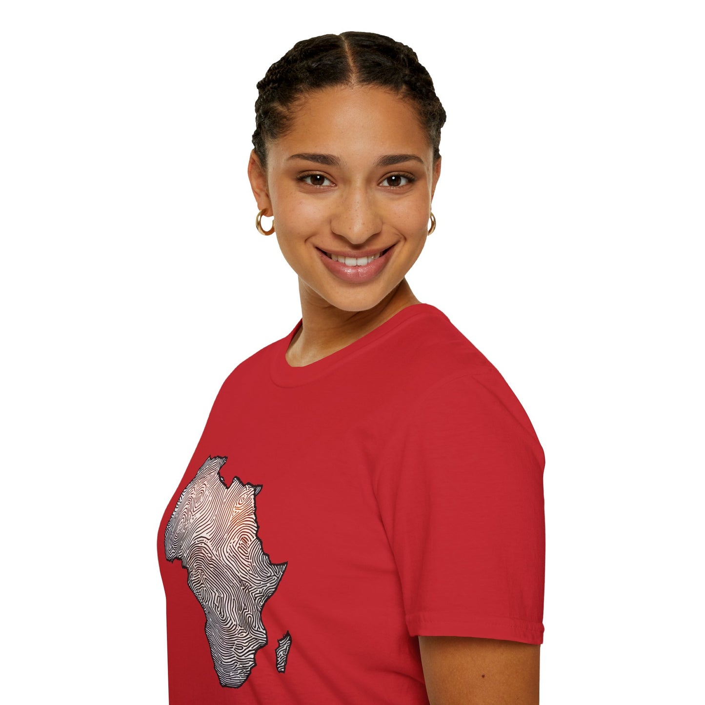 T-Shirt Fingerprint Africa | Unisex Softstyle