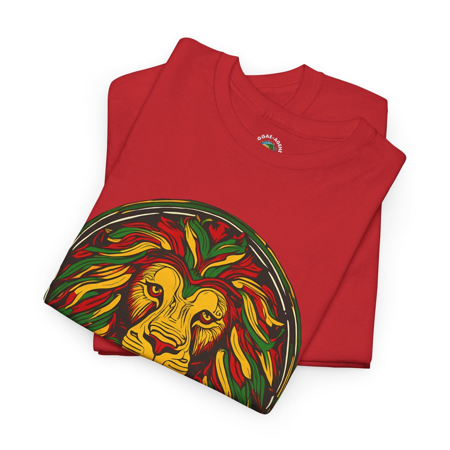 Lion Rasta Graphic T‑Shirt — Reggae Lion Circle Design