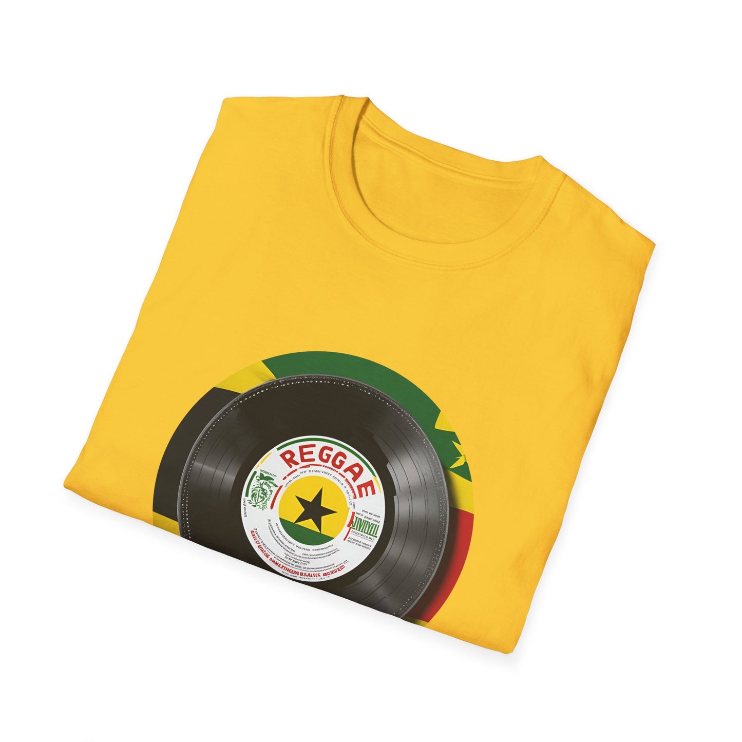 Red Yellow Green Vinyl T-Shirt | Unisex Softstyle