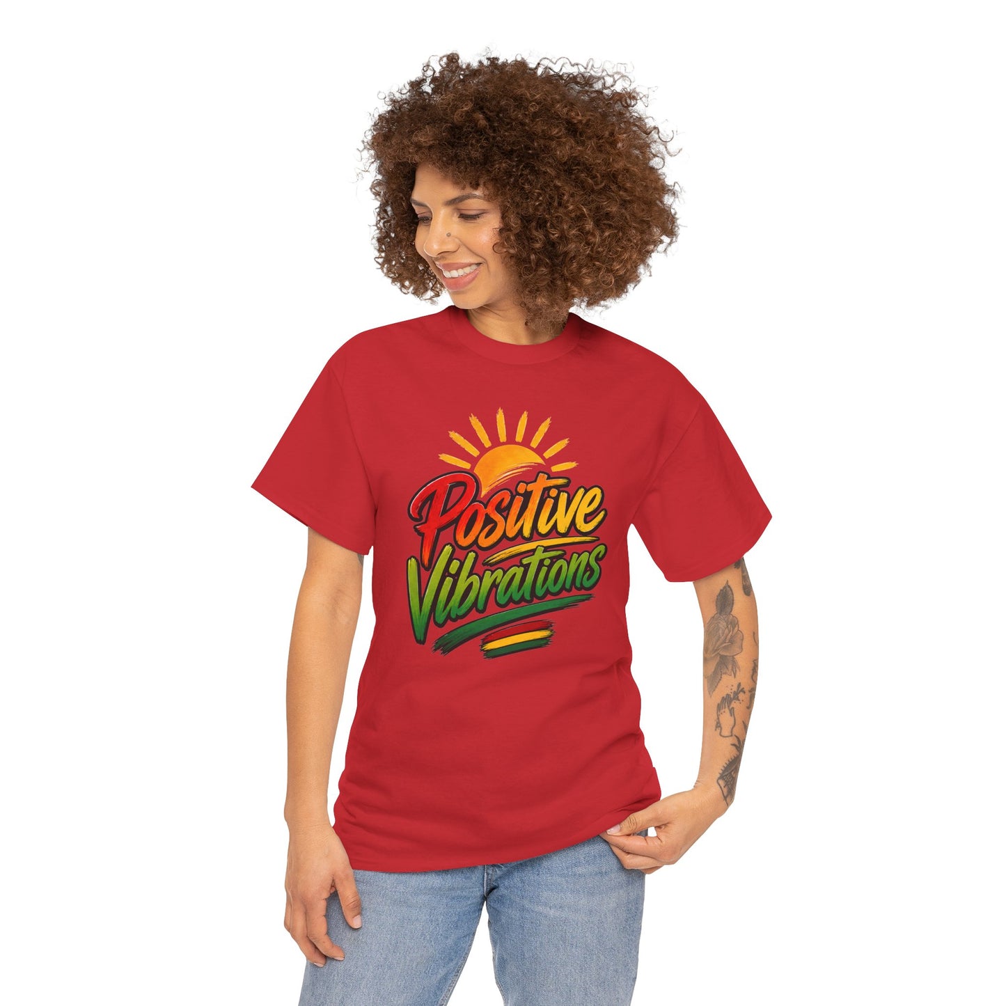 Positive Vibrations Tee — Retro Sunshine Graphic T-Shirt