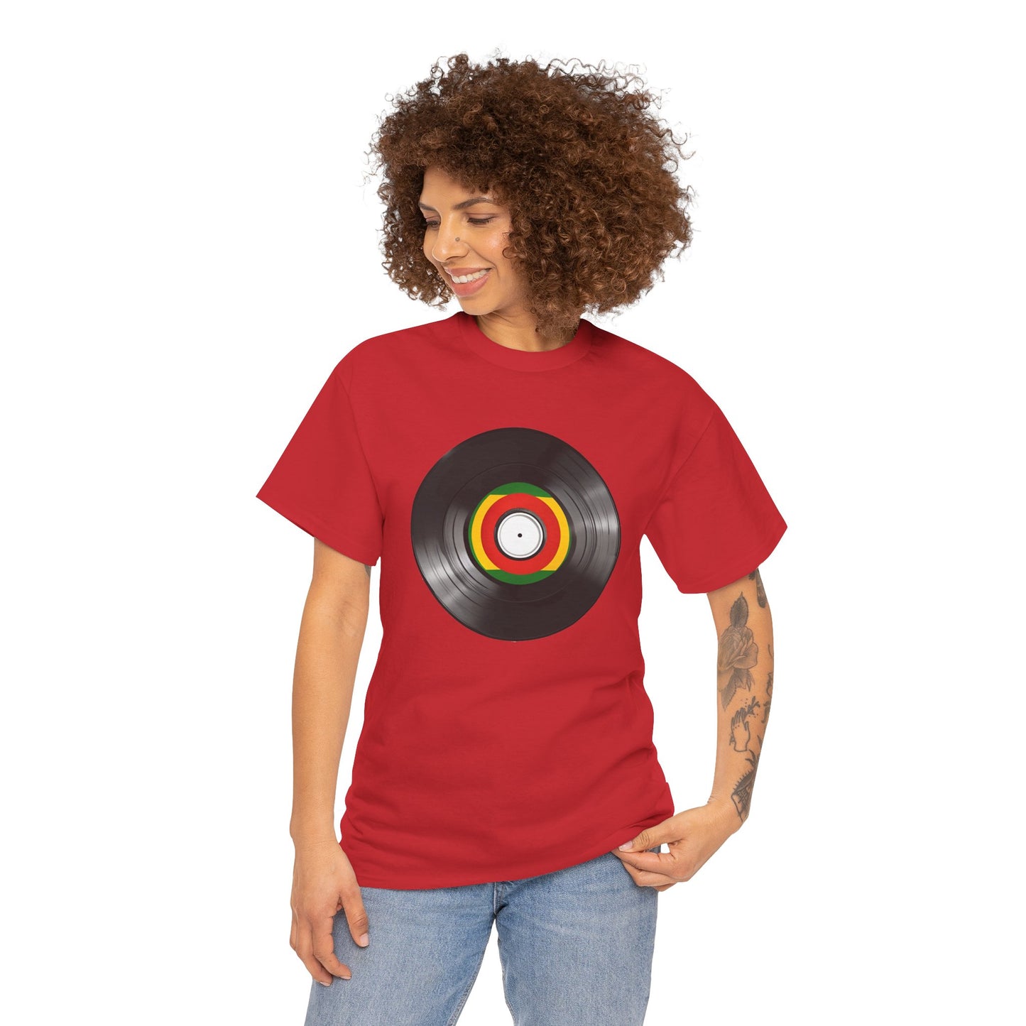 Vinyl Record Tee — Retro Music Record Graphic T-Shirt