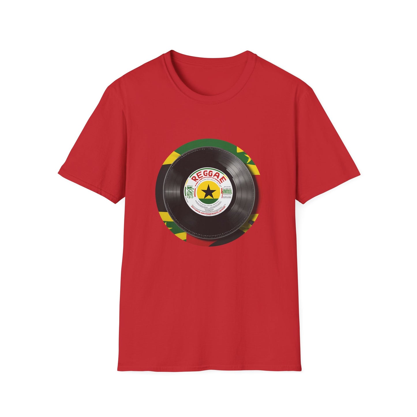 Red Yellow Green Vinyl T-Shirt | Unisex Softstyle