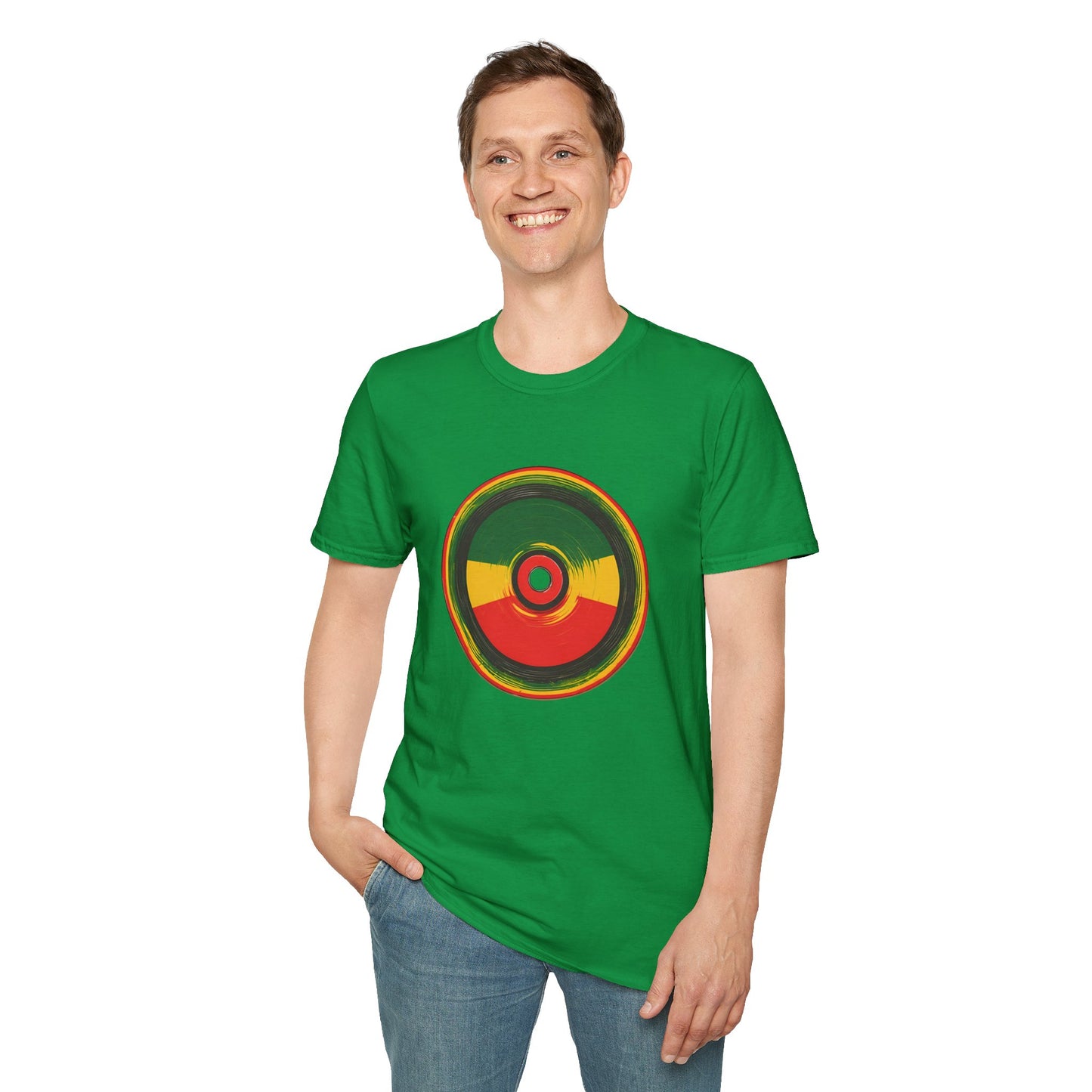 Reggae Retro Vinyl T-Shirt | Unisex Softstyle