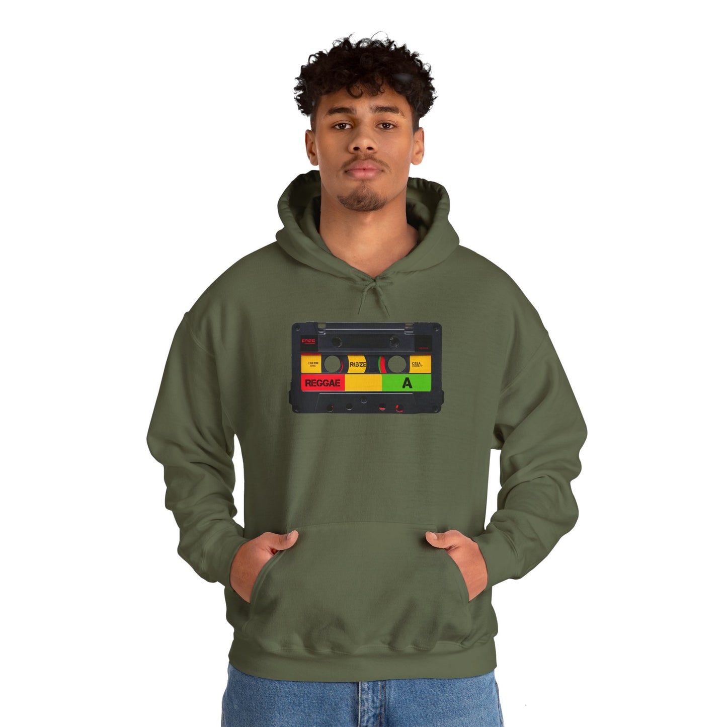 Reggae Cassette Hooded Sweatshirt | Unisex Heavy Blend™