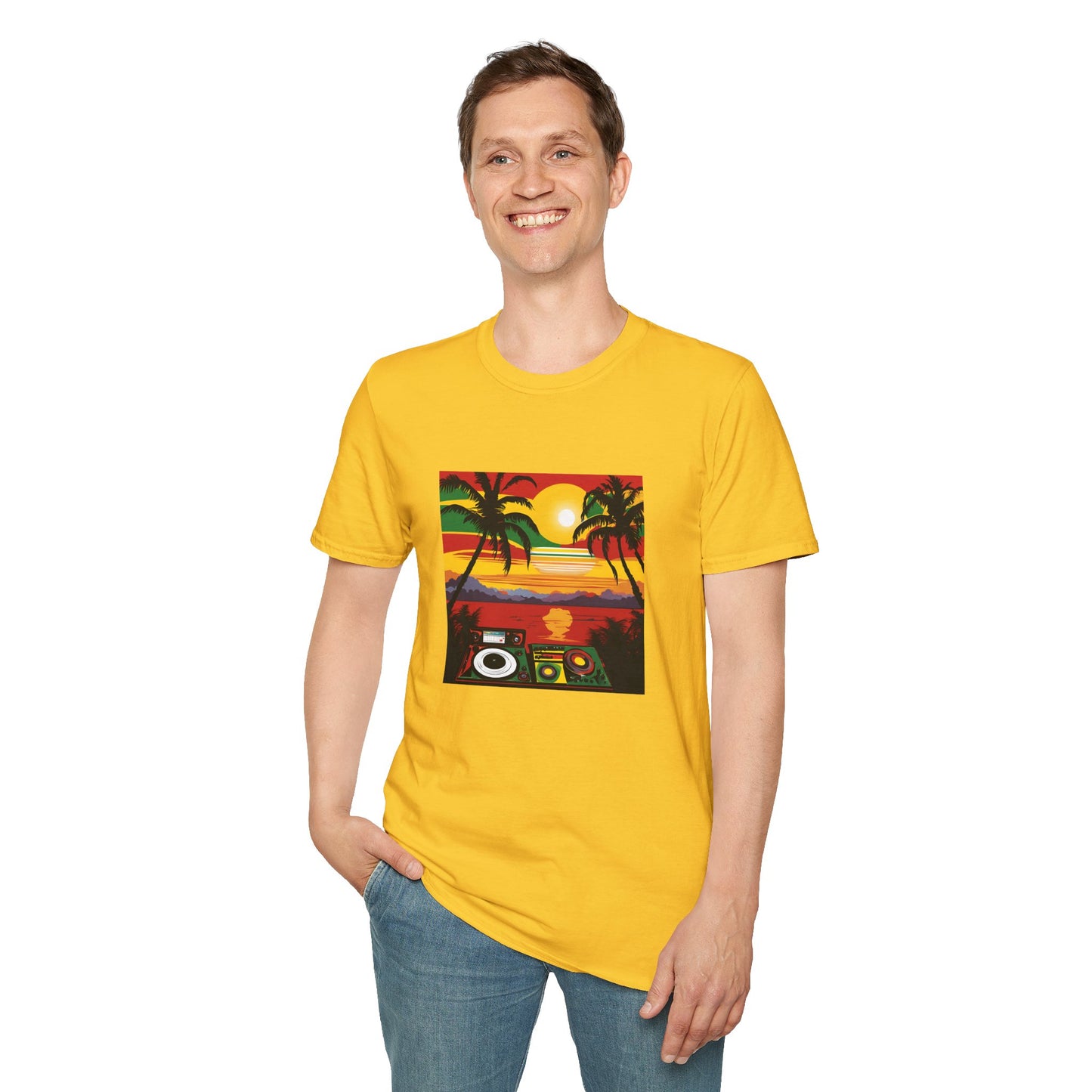 Reggae Beach T-Shirt | Unisex Softstyle