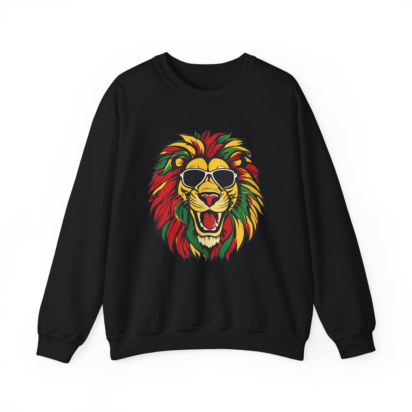 Reggae Lion 02 - Unisex Heavy Blend™ Crewneck Sweatshirt