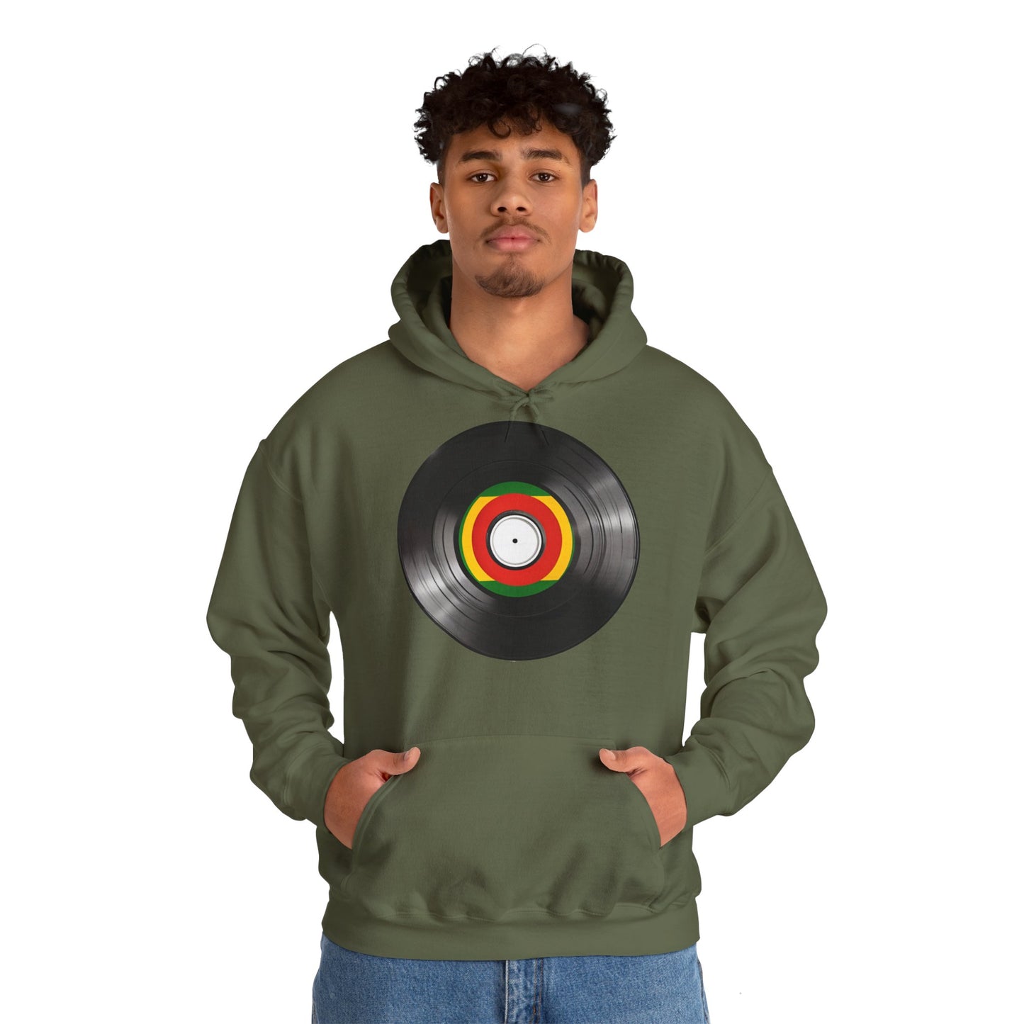 Reggae Vinyl Hooded Sweatshirt - Unisex Heavy Blend™