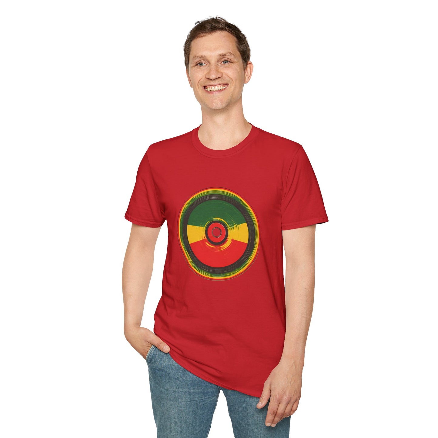 Reggae Retro Vinyl T-Shirt | Unisex Softstyle