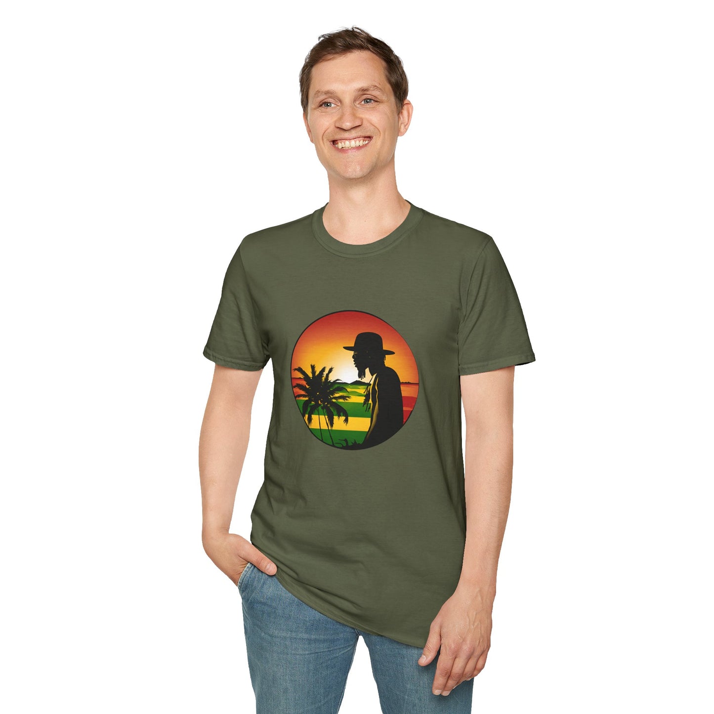 Sunset Reggae T-Shirt | Unisex Softstyle