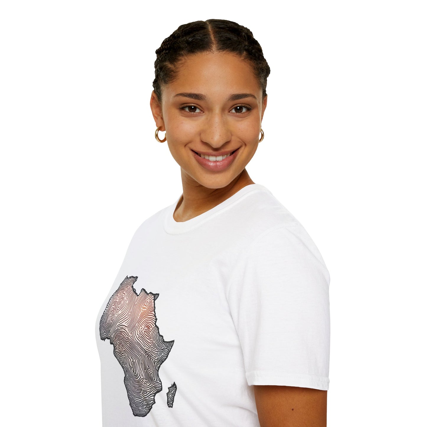 T-Shirt Fingerprint Africa | Unisex Softstyle