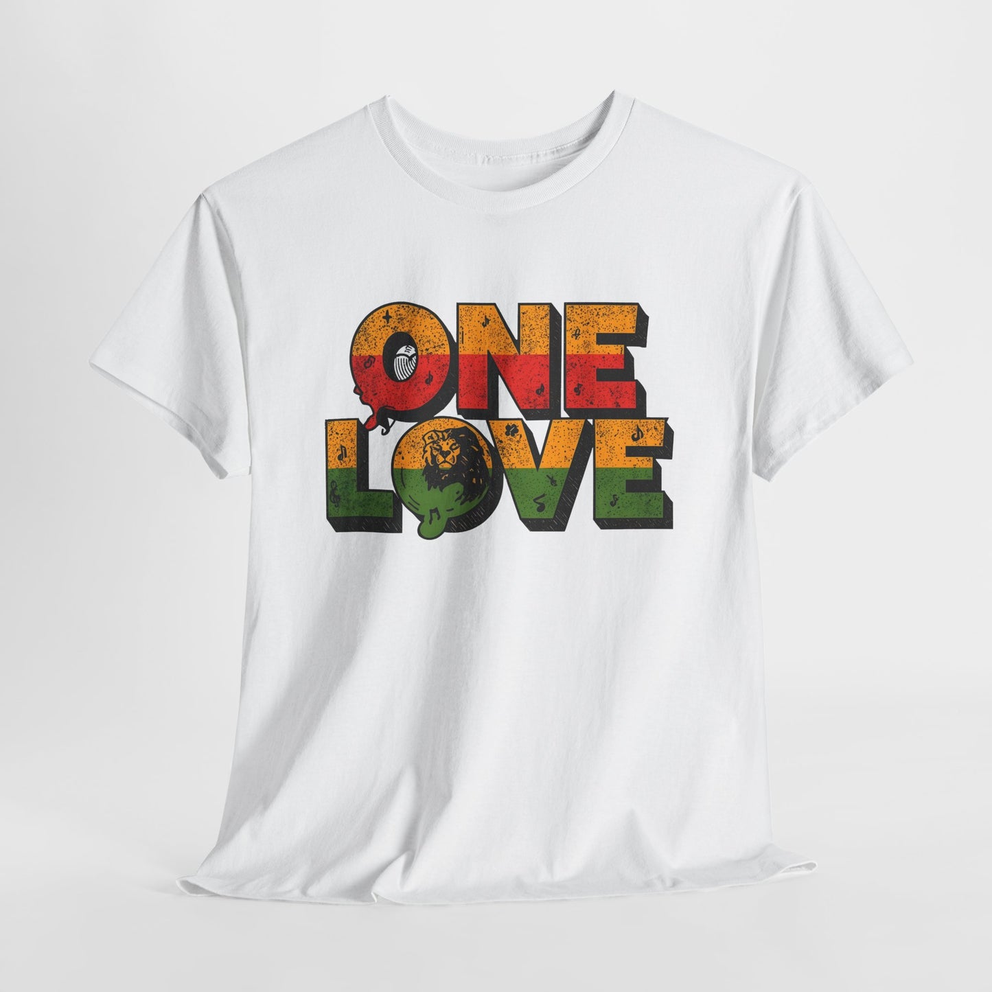 One Love T-Shirt – Retro Reggae Rasta Graphic Tee