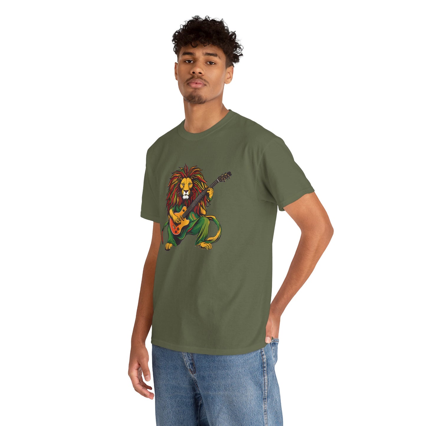 Reggae Lion Guitar - Lion Classic T-Shirt