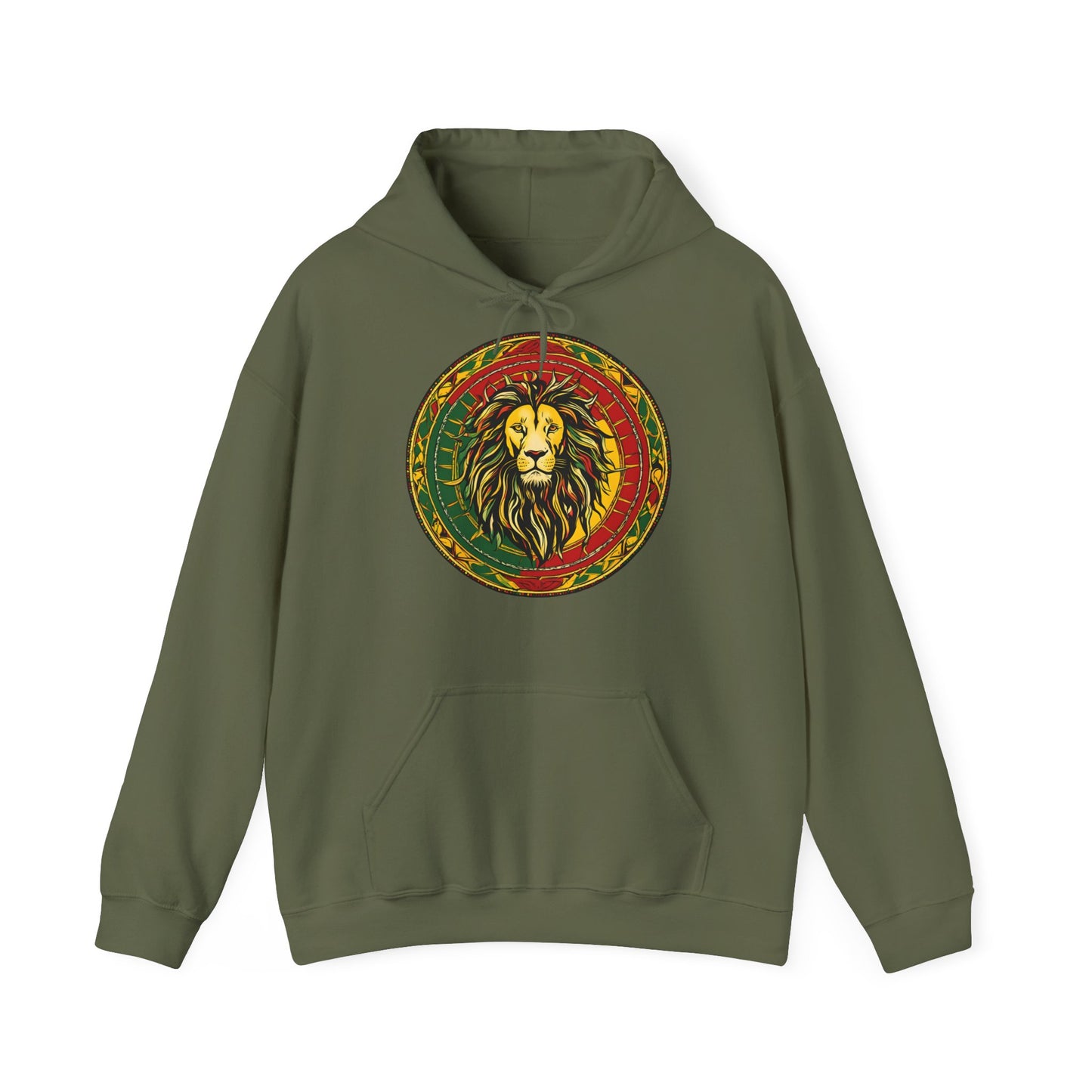 Reggae Lion Hooded Sweatshirt | Unisex Heavy Blend™