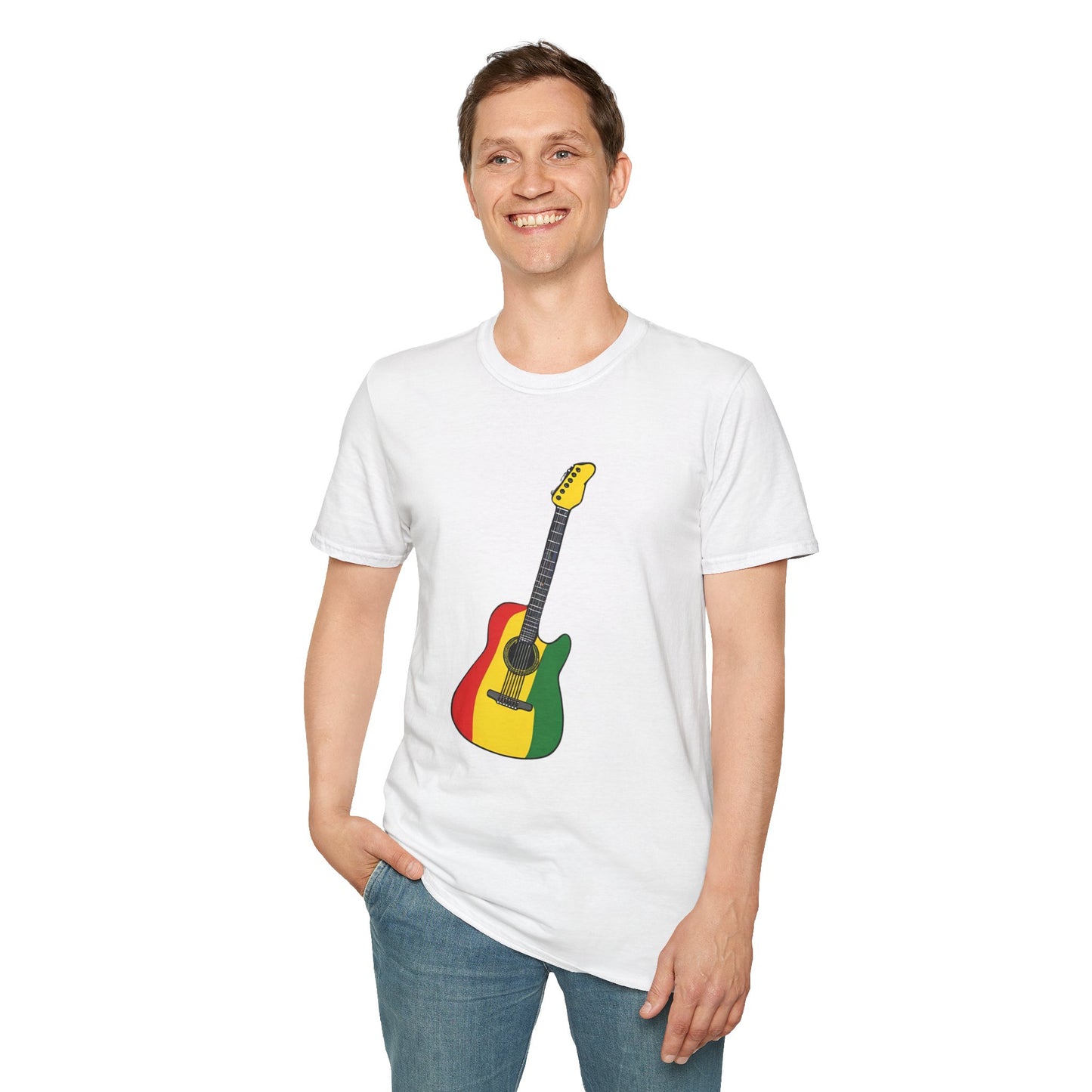 Reggae Guitar T-Shirt | Unisex Softstyle