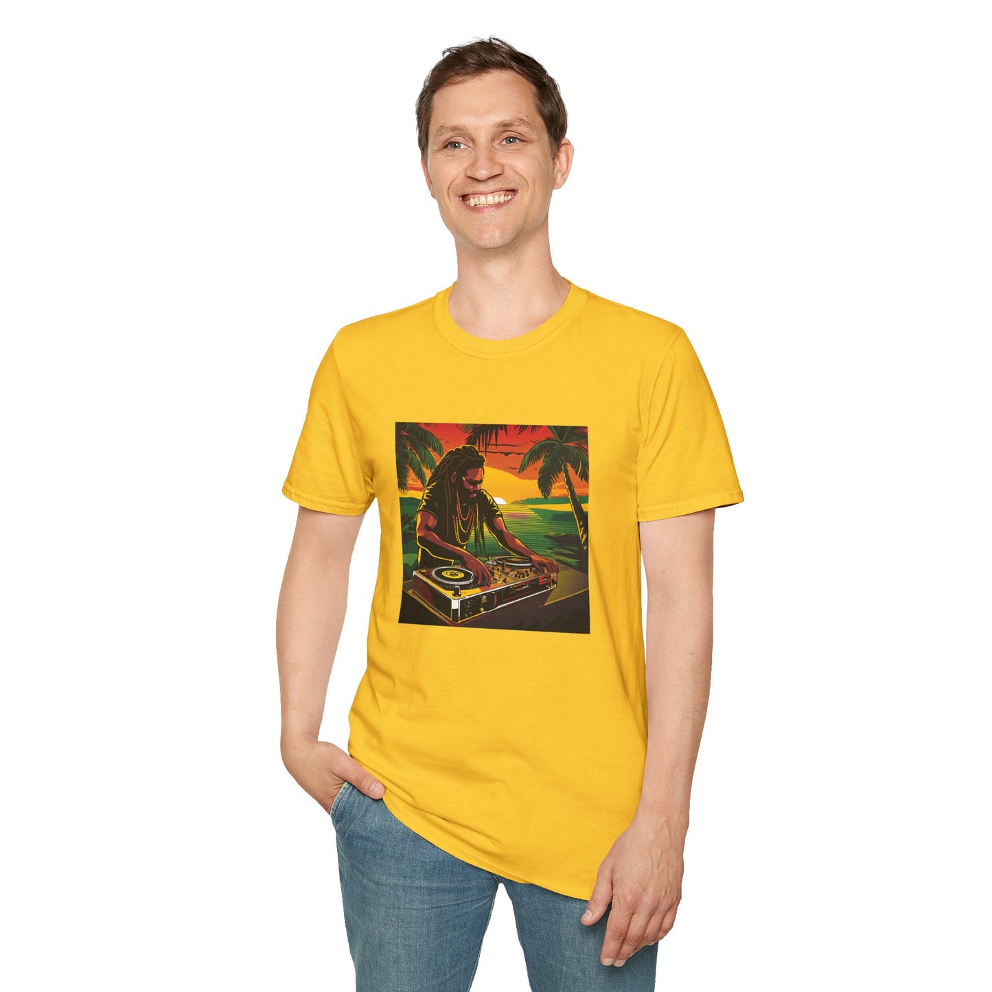 Reggae DJ Beach Unisex T-Shirt