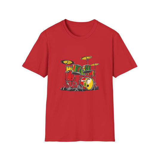 Reggae Drumkit T-Shirt | Softsyle Unisex