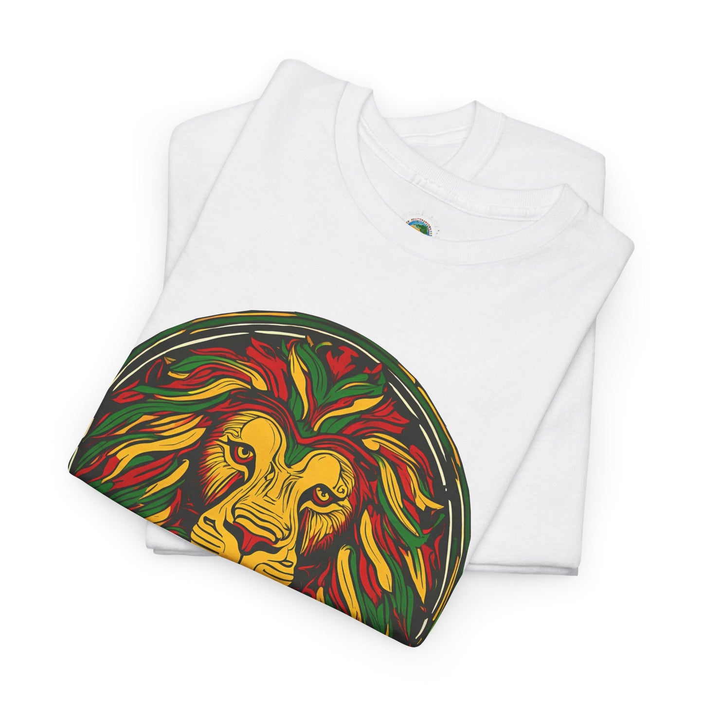 Lion Rasta Graphic T‑Shirt — Reggae Lion Circle Design