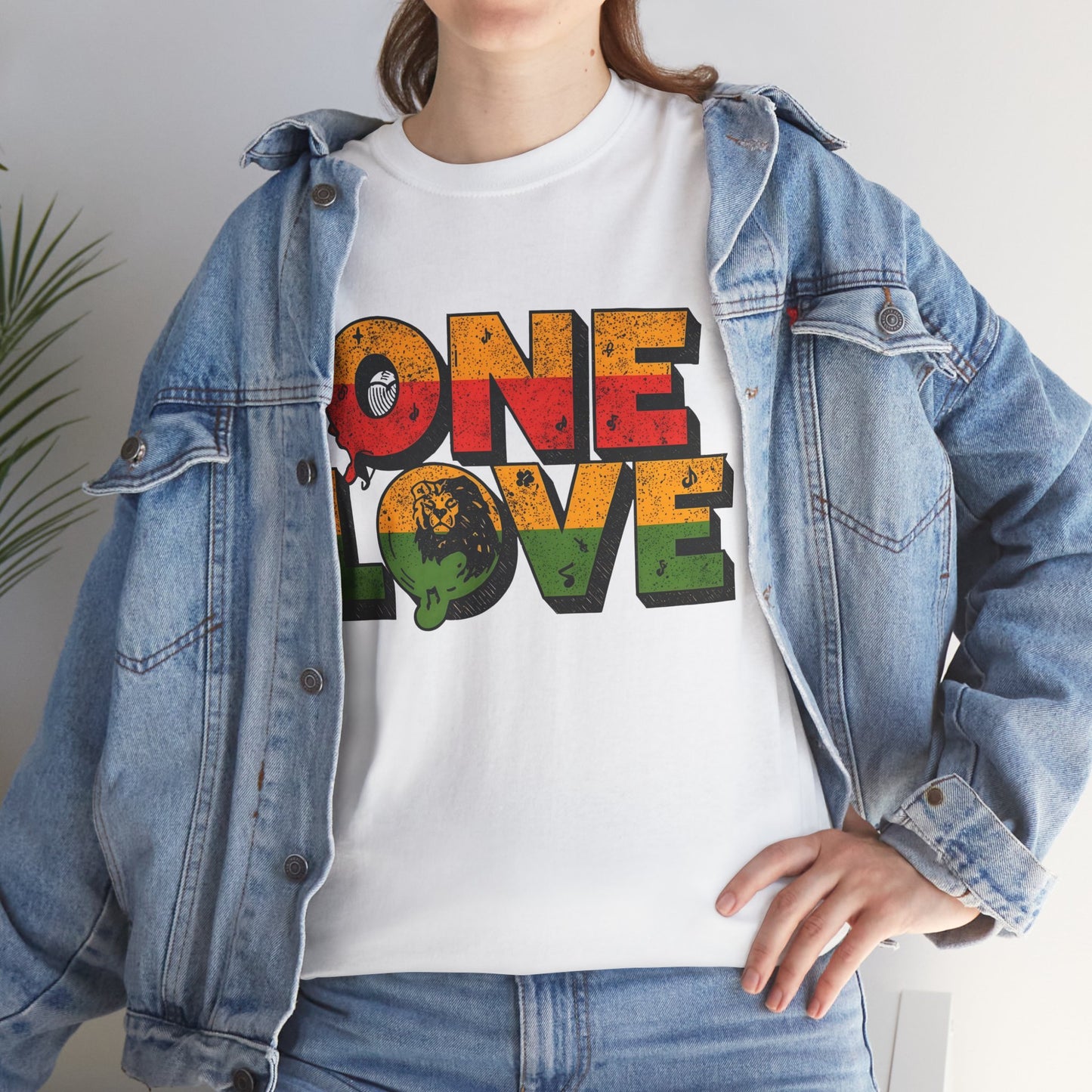 One Love T-Shirt – Retro Reggae Rasta Graphic Tee