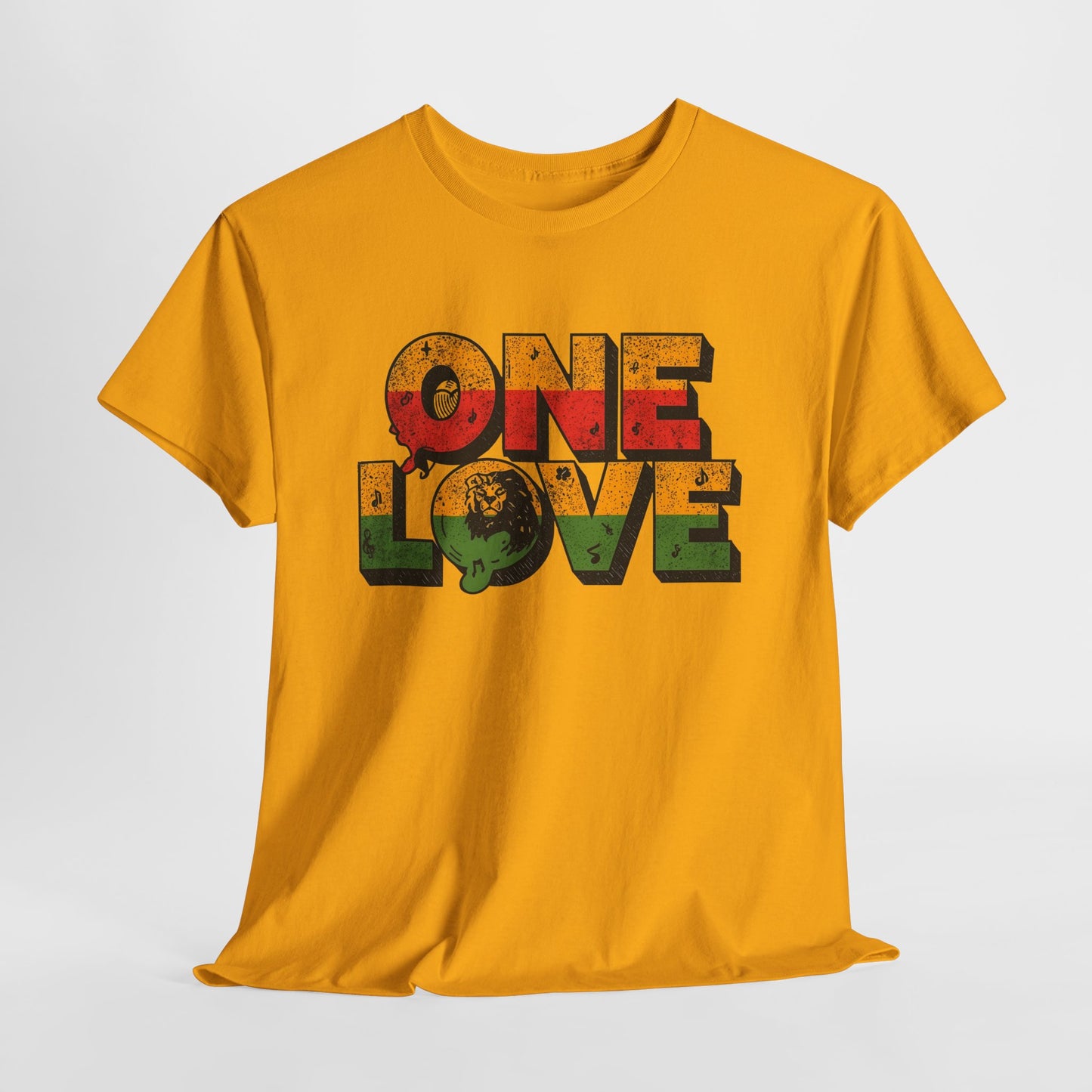 One Love T-Shirt – Retro Reggae Rasta Graphic Tee