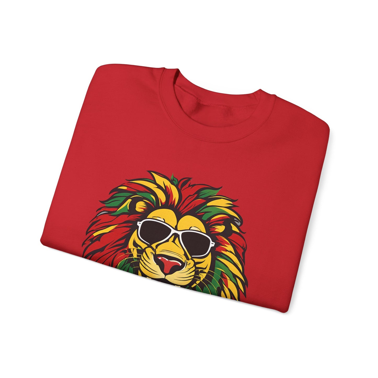 Reggae Lion 02 - Unisex Heavy Blend™ Crewneck Sweatshirt