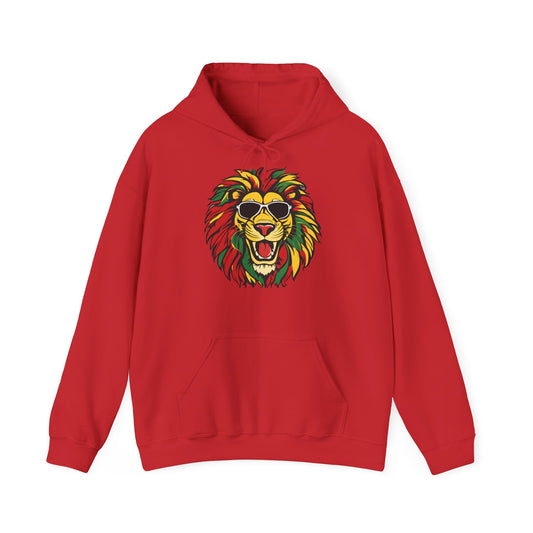 Reggae Lion King Hooded Sweatshirt | Unisex Heavy Blend™