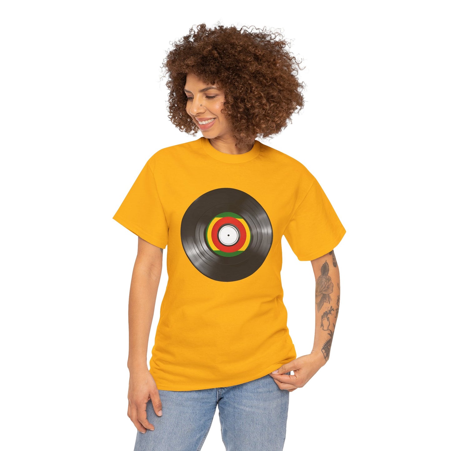 Vinyl Record Tee — Retro Music Record Graphic T-Shirt