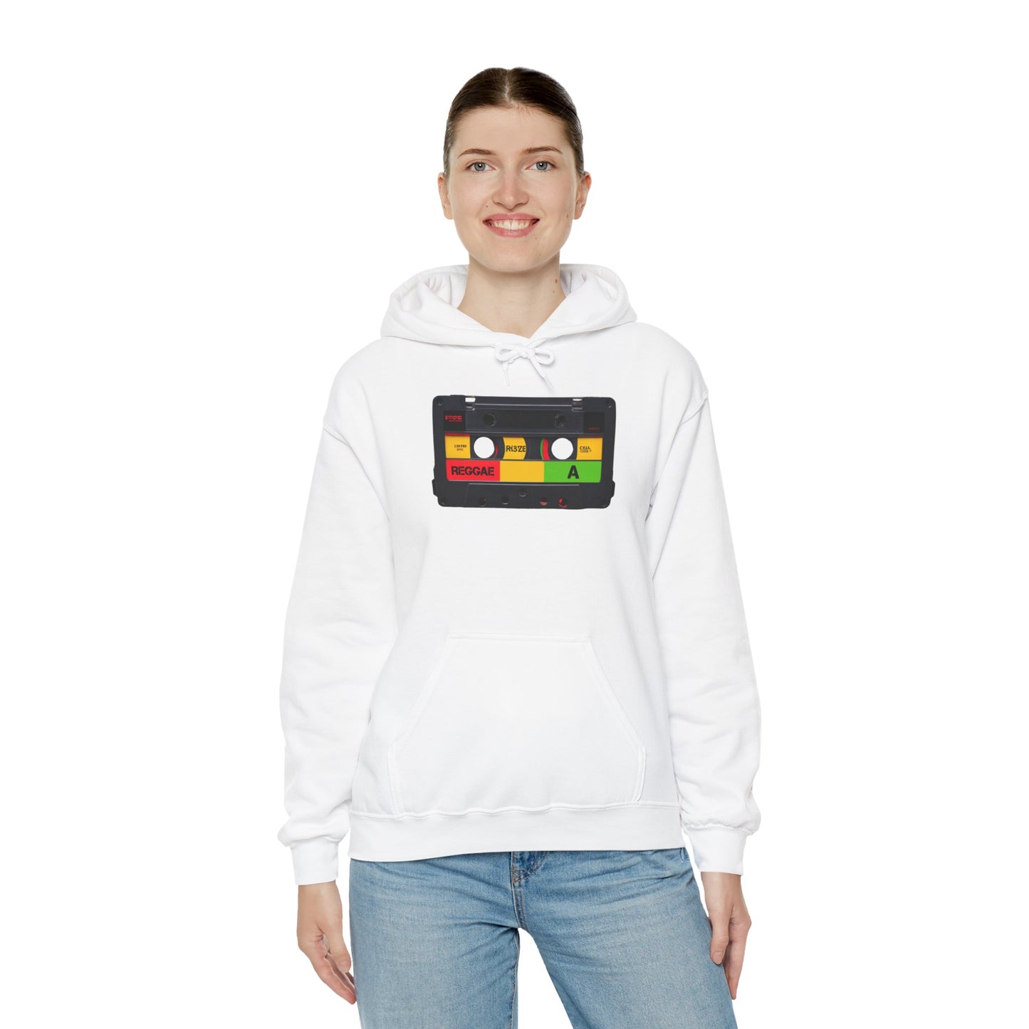 Reggae Cassette Hooded Sweatshirt | Unisex Heavy Blend™