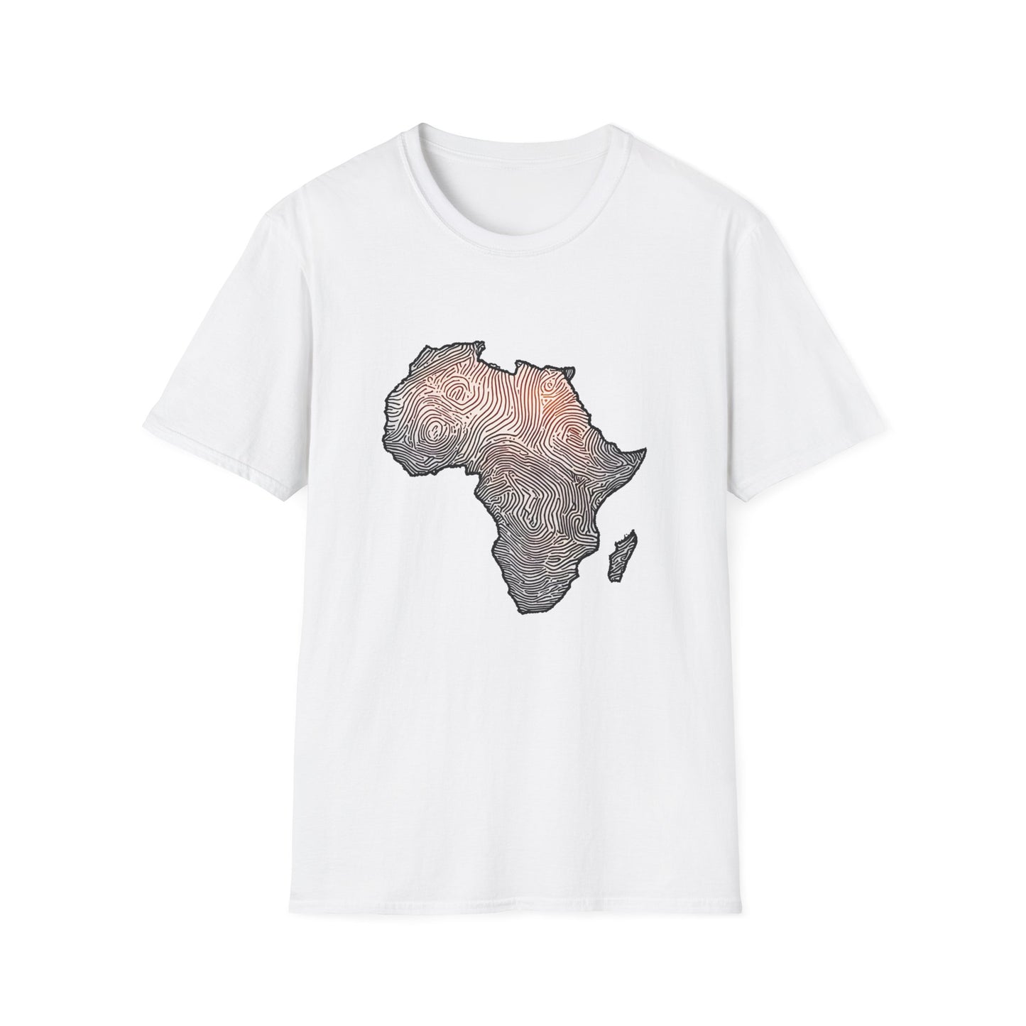 T-Shirt Fingerprint Africa | Unisex Softstyle