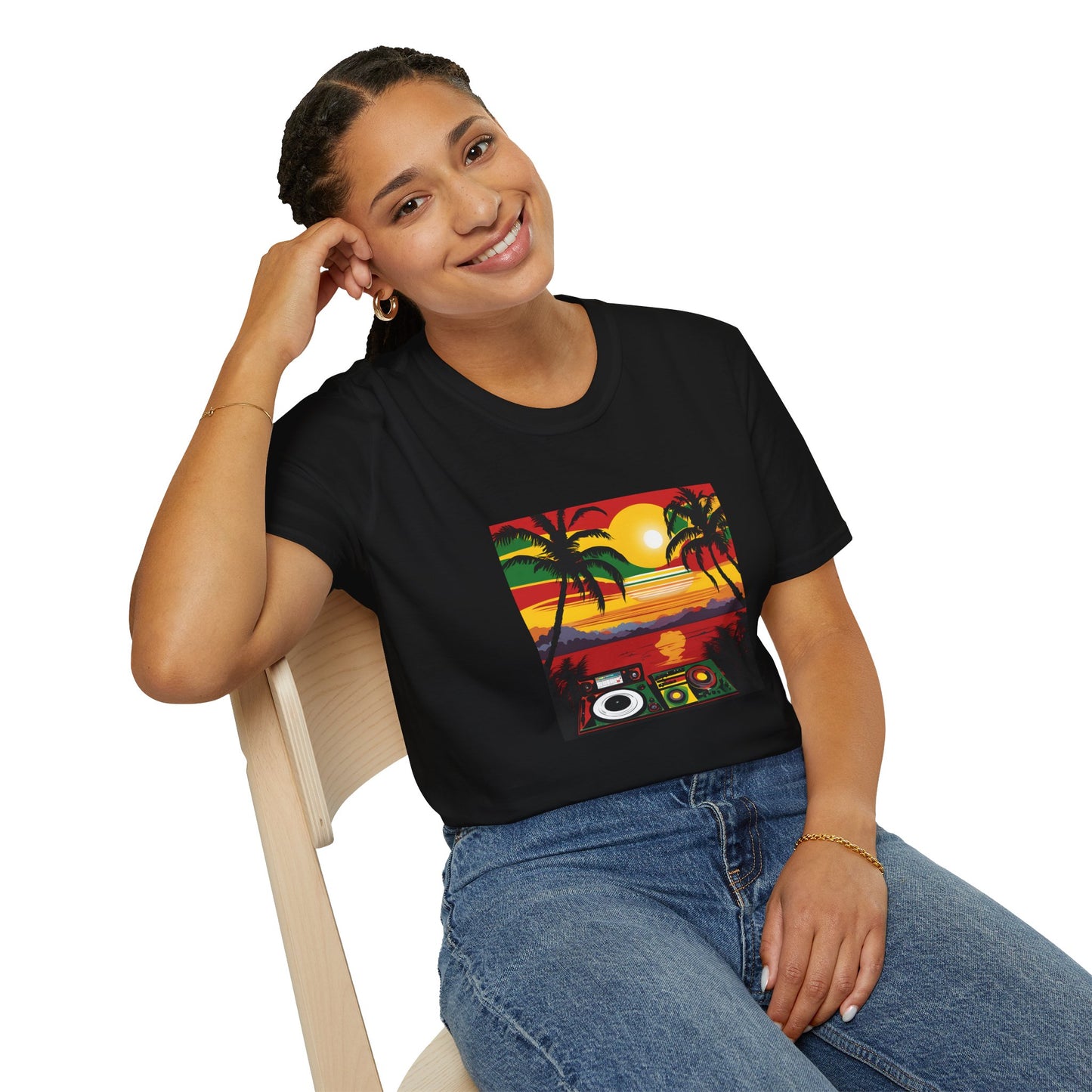 Reggae Beach T-Shirt | Unisex Softstyle