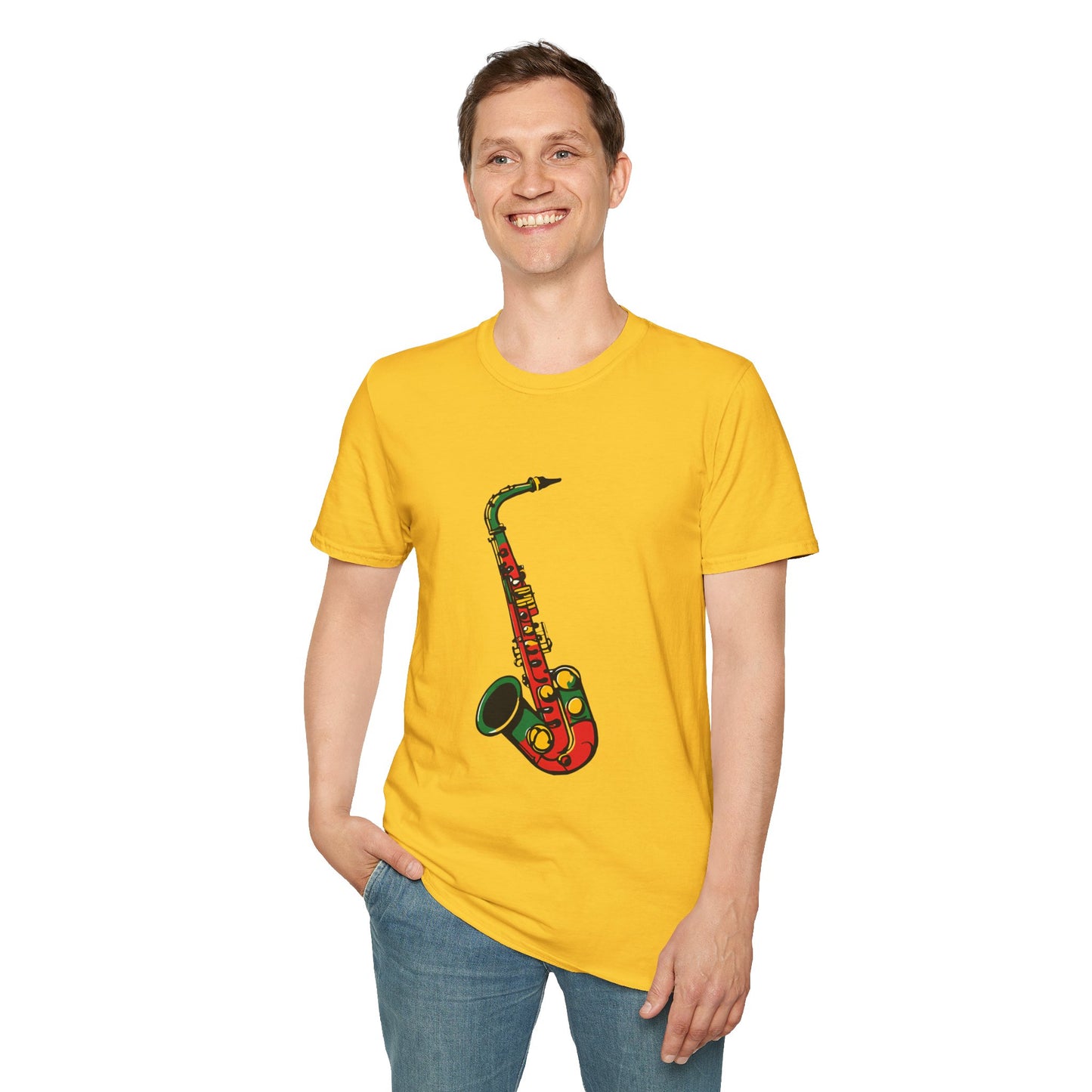 Reggae Saxophone T-Shirt | Unisex Softstyle