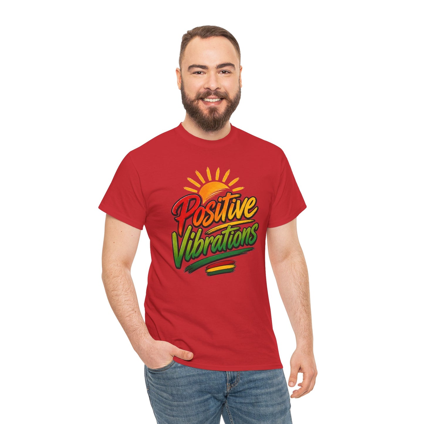 Positive Vibrations Tee — Retro Sunshine Graphic T-Shirt