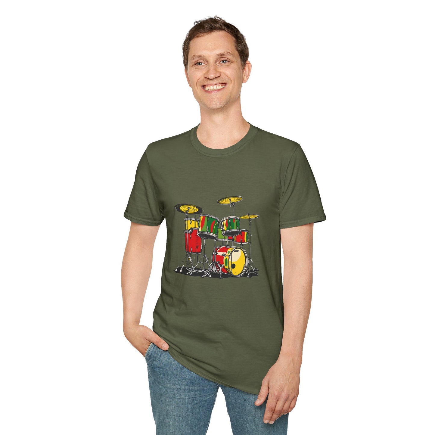 Reggae Drumkit T-Shirt | Softsyle Unisex