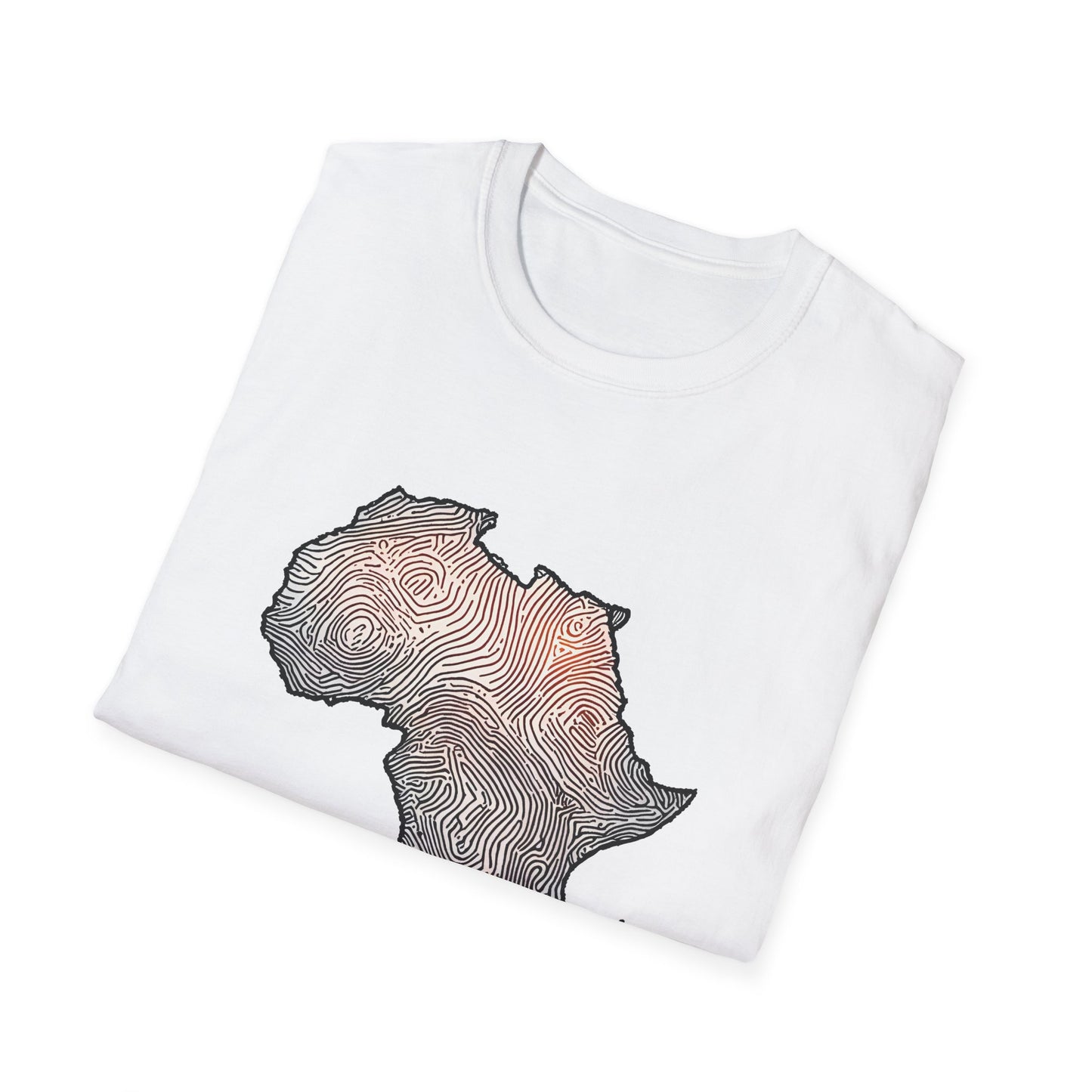 T-Shirt Fingerprint Africa | Unisex Softstyle